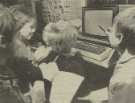 Pupils at Concord Middle School, [Fife Street, Shiregreen] using a computer