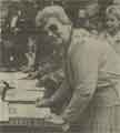 Sheffield Lord Mayor, Councillor Phyllis Smith signs the People's Petition against the Poll Tax Sheffield Lord Mayor, Councillor Phyllis Smith signs the People's Petition against the Poll Tax