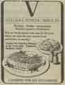 Advertisement for Vulcan Catering Services, [Sheffield Town Hall Extension, known as the Eggbox]