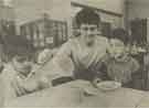 Barry Keary, Sheffield's first school dinner 'gentleman' (lunchtime supervisory assistant) at Tinsley Nursery Infant School