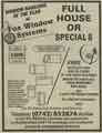 Advertisement for Fox Window Systems