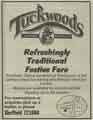 Advertisement for Tuckwood's restaurant, Surrey Street