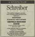 Advertisement for Schreiber, furniture dealers and manufacturers, No. 42 London Road