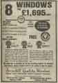 Advertisement for Arundell Quality Windows, Nos. 710 - 712 City Road and No. 269 Chesterfield Road Advertisement for Arundell Quality Windows, Nos. 710 - 712 City Road and No. 269 Chesterfield Road
