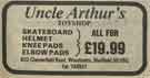 Uncle Arthur's Toy Shop, No. 833 Chesterfield Road - advertisemnt for skateboards