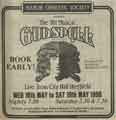 Advertisement for Manor Operatic Society's 'Godspell', City Hall, Barkers Pool