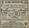 Advertisement for Arundell Quality Windows, Nos. 710 - 712 City Road and No. 269 Chesterfield Road