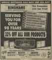 Advertisement for Bingham's Home Improvements, window installers
