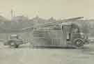 Sheffield Fire Brigade: Water tender towing a light trailer pump converted from a wartime Home Office pump escape by the Brigade Transport Department Sheffield Fire Brigade: Water tender towing a light trailer pump converted from a wartime Home Office pump escape by the Brigade Transport Department