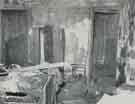 Sheffield Fire Brigade: A burnt out bedroom in the same house as y16758 Sheffield Fire Brigade: A burnt out bedroom in the same house as y16758