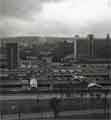 View from Park Hill Flats of the Sheffield Midland railway station showing (left) Sheaf House, offices and (right) Sheffield College of Technology View from Park Hill Flats of the Sheffield Midland railway station showing (left) Sheaf House, offices and (right) Sheffield College of Technology