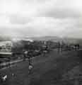 View from Park Hill Flats of the Sheffield Midland railway station showing (top right) Pitsmoor, (left) Pond Street bus station View from Park Hill Flats of the Sheffield Midland railway station showing (top right) Pitsmoor, (left) Pond Street bus station