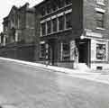 Corner of Howard Street and Arundel Street showing (right) The Wee Cutlery Shop, No. 25 Howard Street and (left) the Howard Street Congregational Chapel, corner of Eyre Lane Corner of Howard Street and Arundel Street showing (right) The Wee Cutlery Shop, No. 25 Howard Street and (left) the Howard Street Congregational Chapel, corner of Eyre Lane