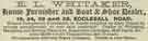 Advertisement for E. L. Whitaker, house furnisher and boot and shoe dealer, Nos. 19, 34, 36 and 38 Ecclesall Road Advertisement for E. L. Whitaker, house furnisher and boot and shoe dealer, Nos. 19, 34, 36 and 38 Ecclesall Road