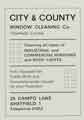 Advertisement for City and County Window Cleaning Co. (Sheffield) Ltd., No. 24 Campo Lane