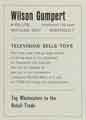 Advertisement for Wilson Gumpert and Co. Ltd., toy wholesalers, Matilda Way Advertisement for Wilson Gumpert and Co. Ltd., toy wholesalers, Matilda Way
