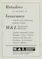 Advertisement for M. and L. Insurance Brokers Ltd., No. 95 Spital Hill