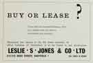Advertisement for Leslie S. Jones and Co. Ltd., office furniture and appliances suppliers, Nos. 212 - 218 West Street